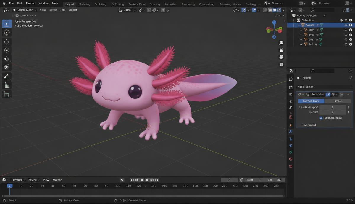 Proyecto ficticio: Axolote explorador